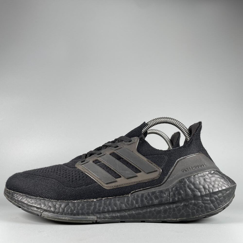 Adidas Ultraboost 21 Men's 8 Triple Black Running Shoes Athletic Sneakers Casual